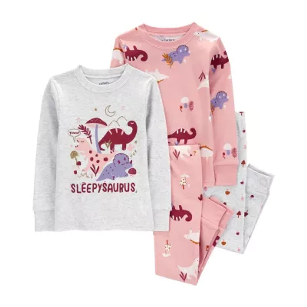 Carter's Toddler Girls 4-pc. Pant Pajama Set