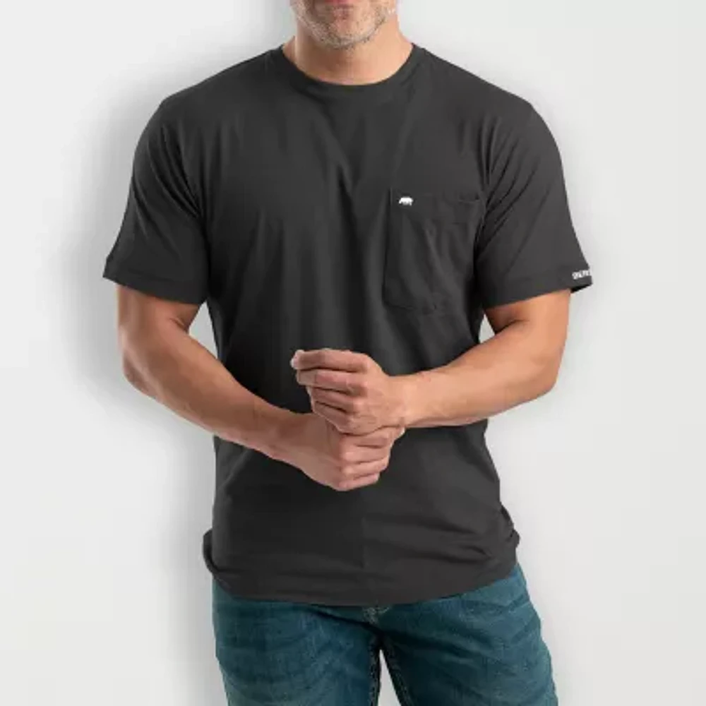 Berne Lightweight Performance Big and Tall Mens Crew Neck Short Sleeve Moisture Wicking Pocket T-Shirt