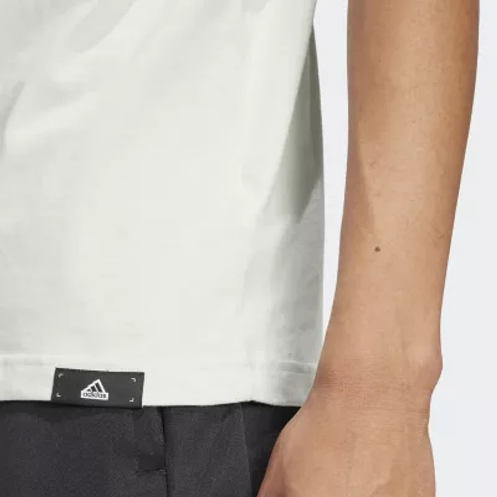 adidas Big and Tall Mens Crew Neck Short Sleeve Graphic T-Shirt