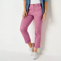 St. John's Bay Girlfriend Regular Fit Slim Trouser