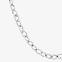 Sterling Silver 18 Inch Cable Chain Necklace