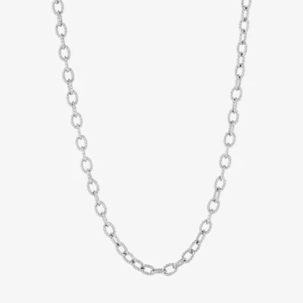 Sterling Silver 18 Inch Cable Chain Necklace