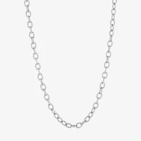 Sterling Silver 18 Inch Cable Chain Necklace