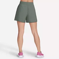 Skechers Womens Mid Rise Active Pull-On Short