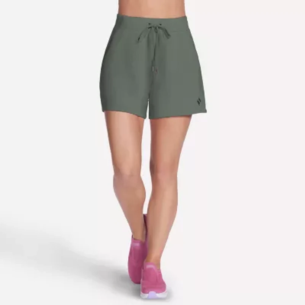 Skechers Womens Mid Rise Active Pull-On Short