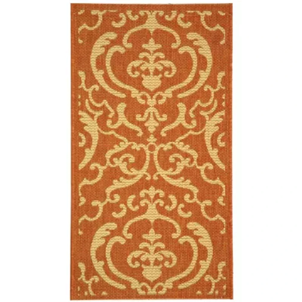 Courtyard Allover Scrolls Indoor/Outdoor Rectangular Rugs