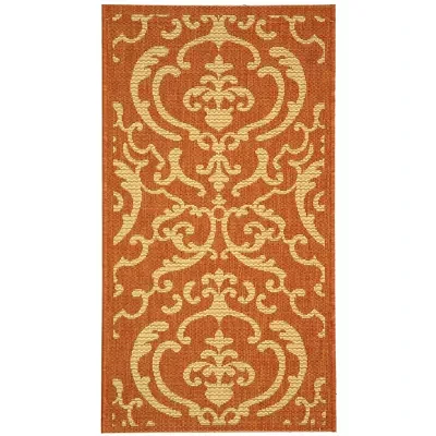 Courtyard Allover Scrolls Indoor/Outdoor Rectangular Rugs