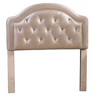 Karley Button-Tufted Faux-Leather Headboard