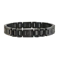 Stainless Steel 8 1/2 Inch Solid Link Bracelet