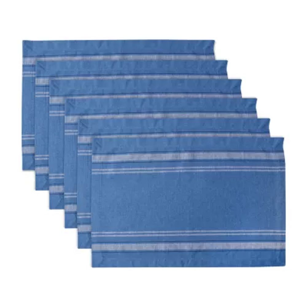 Design Import French Stripe 6-pc. Placemats