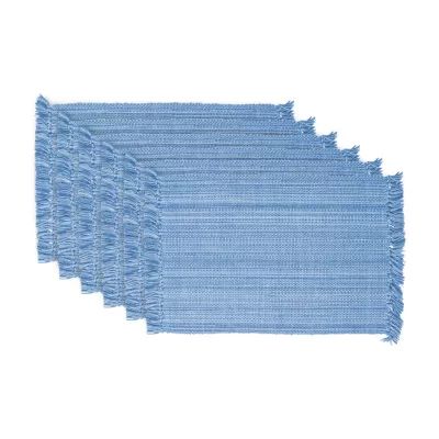 Design Imports Variegated Fringe 6-pc. Placemats