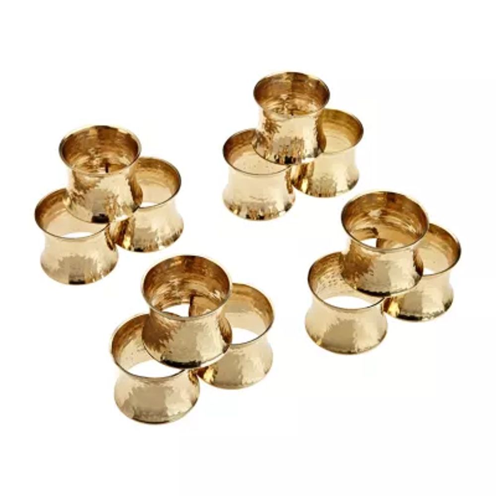 Design Imports Hammered 12-pc. Napkin Ring