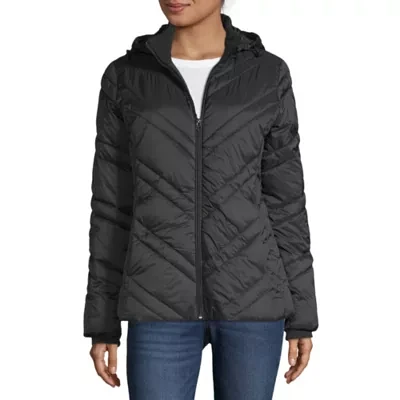 Xersion Water Resistant Lightweight Womens Quilted Puffer Jacket