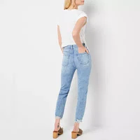 a.n.a Womens High Rise Straight Leg Jean