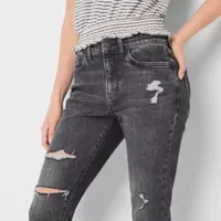 a.n.a Womens High Rise Straight Cropped Flare Jean