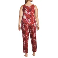 Ambrielle Womens Plus Sleeveless 2-pc. Pant Pajama Set