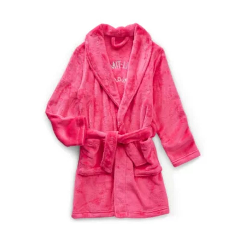 Thereabouts Plush Little & Big Girls Knee Length Long Sleeve Robe