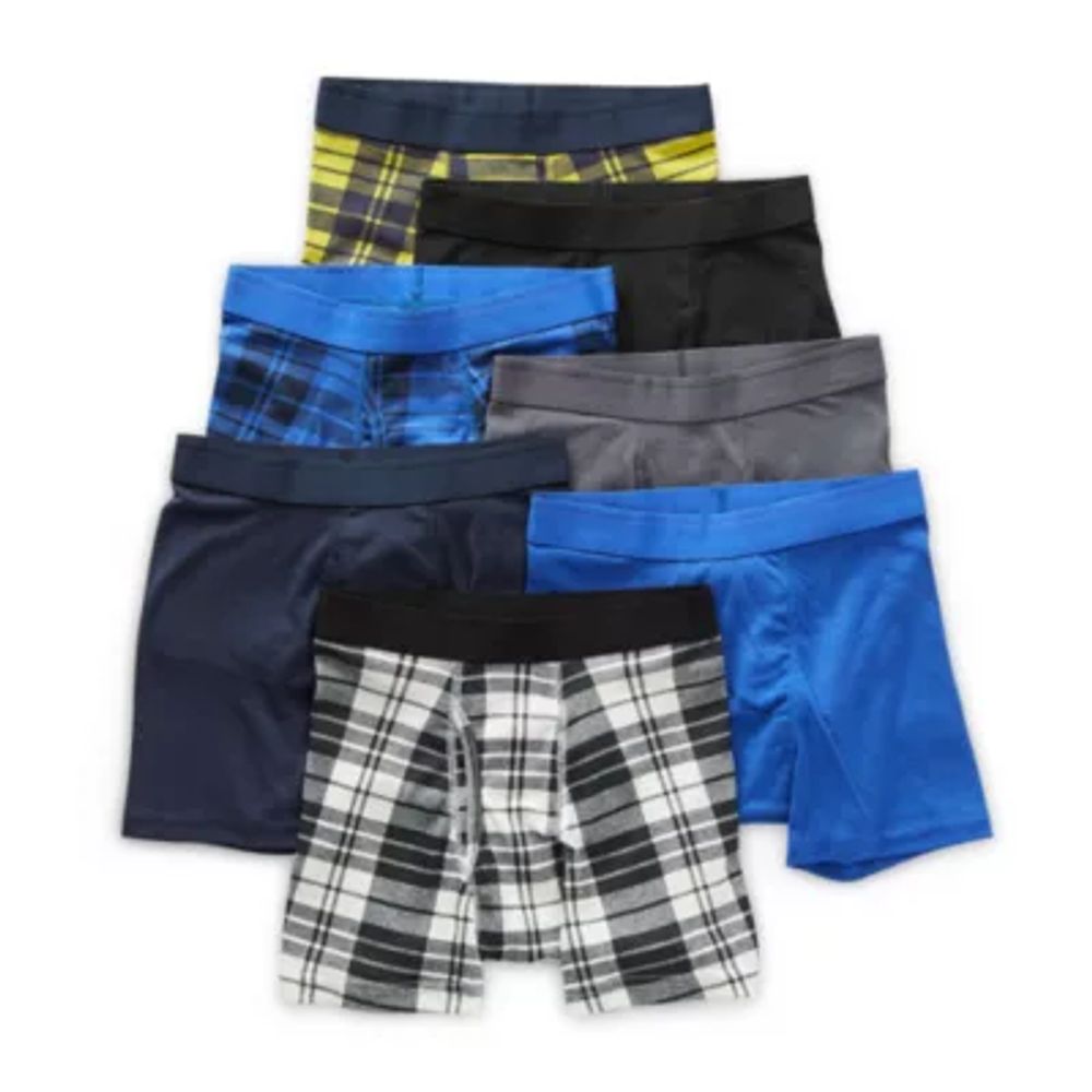 Hanes Big Boys 5 Pack Boxer Briefs, Color: Black - JCPenney