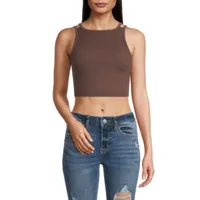 Arizona Juniors Halter Neck Sleeveless Tank Top