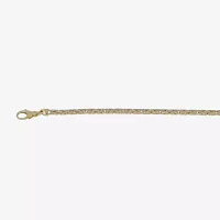 14K Two-Tone Gold 080 Solid Byzantine Chain Necklace