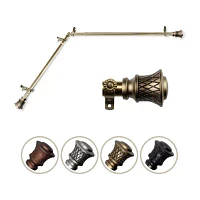 Rod Desyne Lennart Corner 3/4 Adjustable Curtain