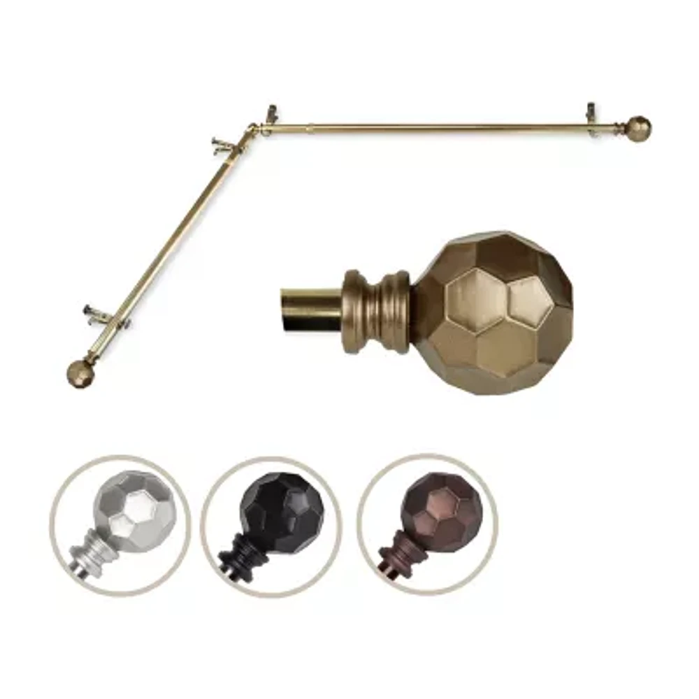 Rod Desyne Christiano Corner 3/4 Adjustable Curtain