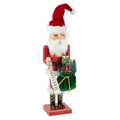 North Pole Trading Co. 14in Santa Clause Christmas Nutcracker