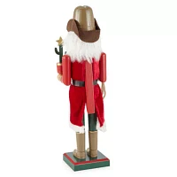 North Pole Trading Co. 14in Cowboy Christmas Nutcracker