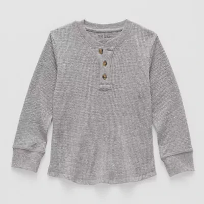 Okie Dokie Toddler & Little Boys Long Sleeve Henley Shirt