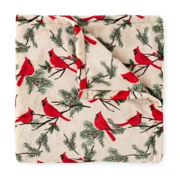 North Pole Trading Co. Holiday Velvet Plush Throw