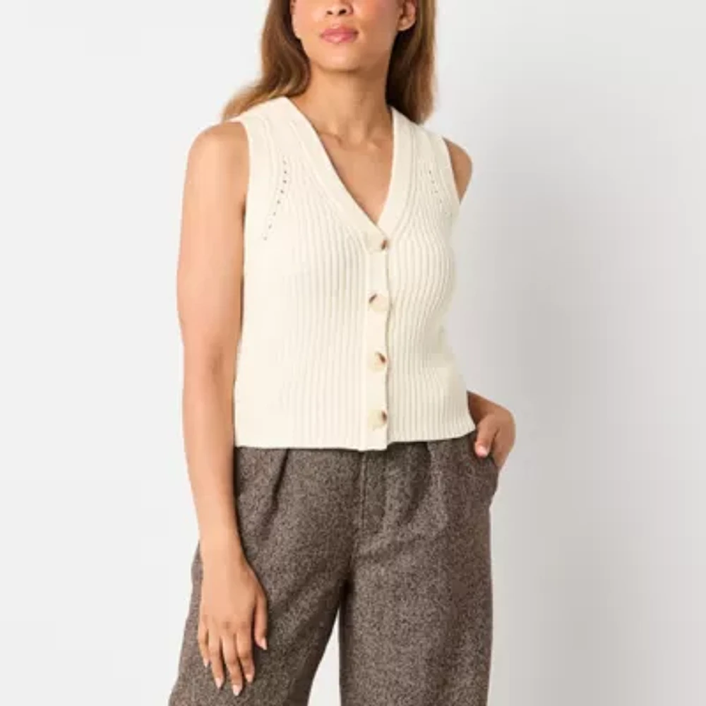 a.n.a Womens V Neck Sweater Vest