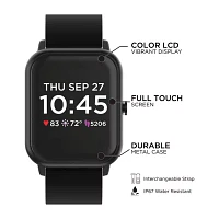 Q7 Unisex Adult Black Smart Watch Q72s01a-G05