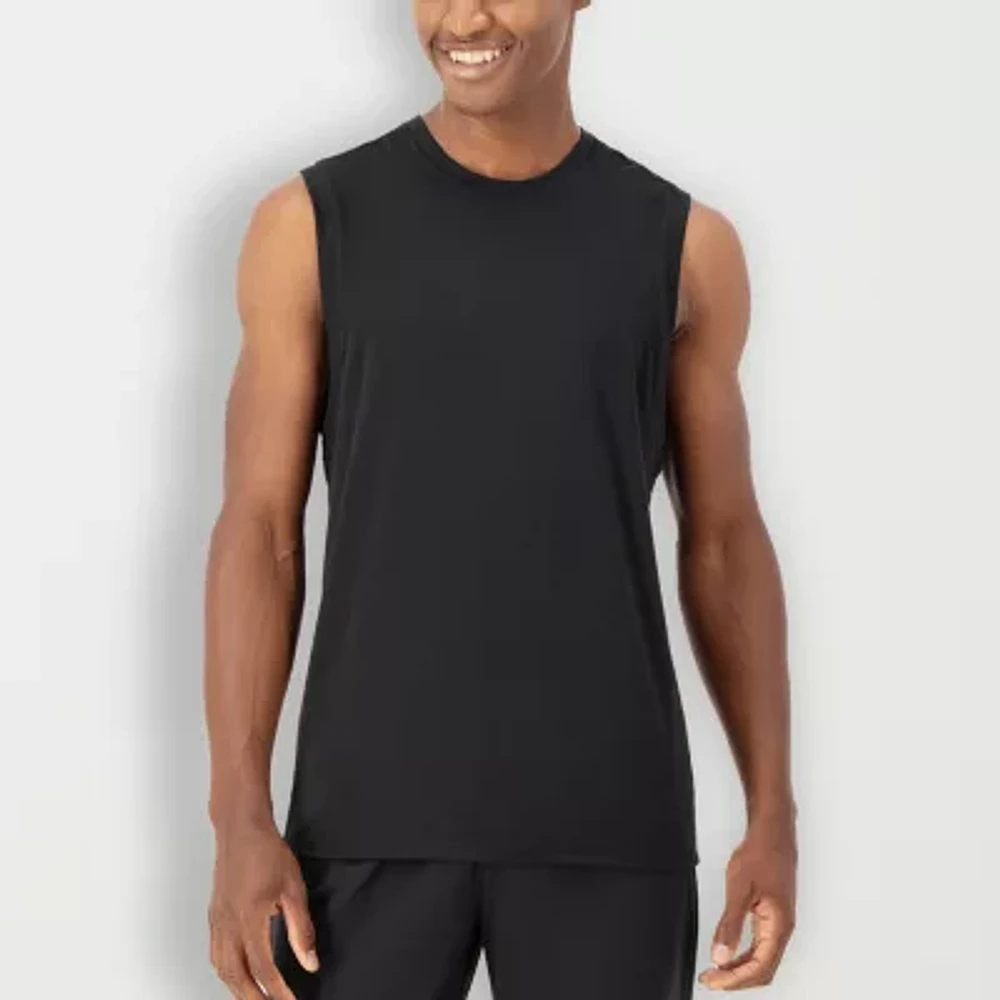 Hanes Moves Mens Crew Neck Sleeveless Tank Top