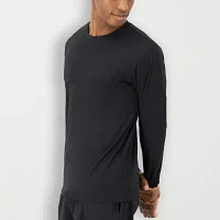 Hanes Moves Mens Crew Neck Long Sleeve T-Shirt