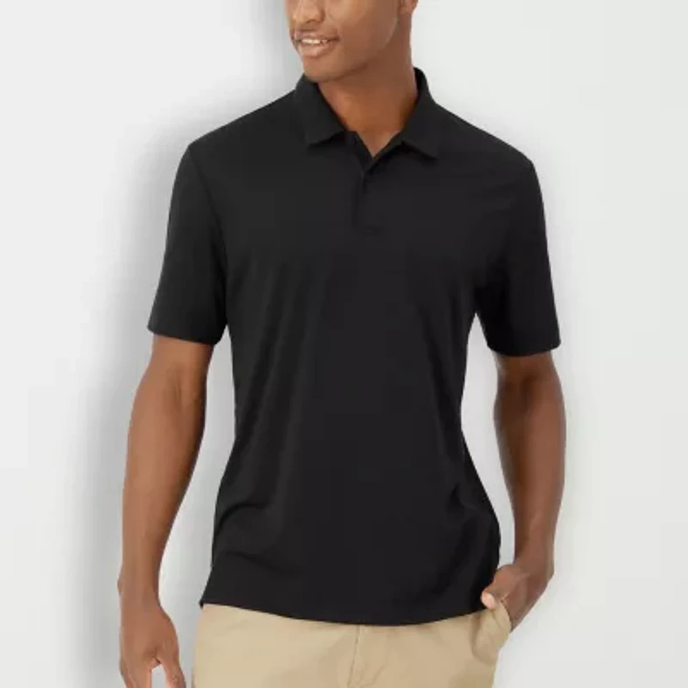 Hanes Moves Mens Short Sleeve Polo Shirt