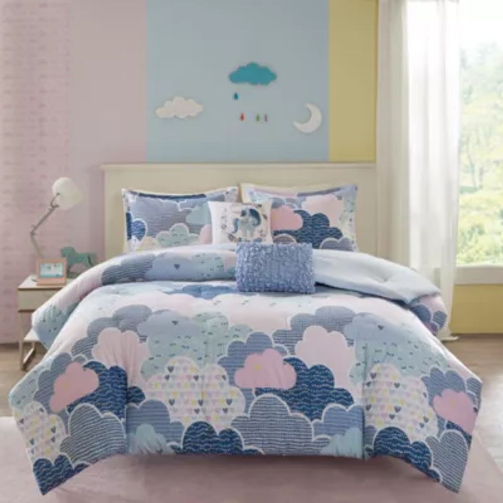 Urban Habitat Kids Bliss 100 % Cotton Comforter Set with Decorative Pillows