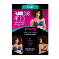 Maidenform One Fabulous Fit™ 2.0 Tailored T-Shirt Underwire Demi Bra Dm7543