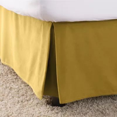 Elegant Comfort Wrinkle Fade Resistant Bed Skirt Dust Ruffle - Pleated Tailored 14inch Drop