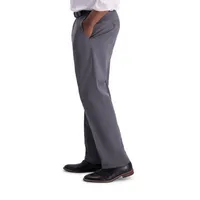 Haggar® Mens Iron Free Classic Fit Flat Front Khaki Pant