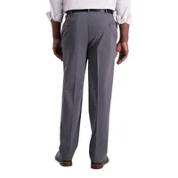 Haggar® Mens Iron Free Classic Fit Flat Front Khaki Pant