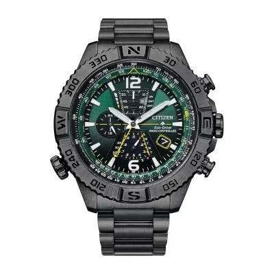 Citizen Promaster Navihawk Mens Atomic Time Gray Stainless Steel Bracelet Watch At8227-56x