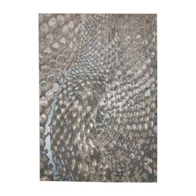 Weave And Wander Aurelian Abstract Hand Knotted Indoor Rectangle Area Rug