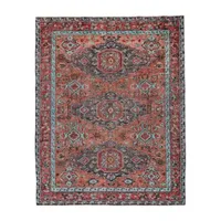 Weave And Wander Bashyr Medallion Hand Knotted Indoor Rectangle Area Rug