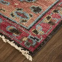 Weave And Wander Bashyr Medallion Hand Knotted Indoor Rectangle Area Rug