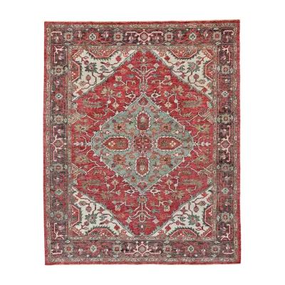 Weave And Wander Bashyr Medallion Hand Knotted Indoor Rectangle Accent Rug