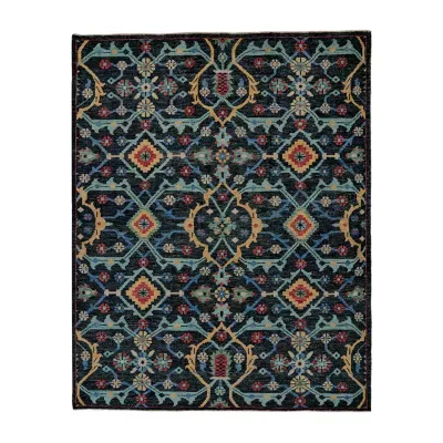 Weave And Wander Bashyr Floral Hand Knotted Indoor Rectangle Accent Rug