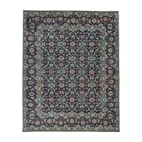 Weave And Wander Bashyr Floral Hand Knotted Indoor Rectangle Area Rug