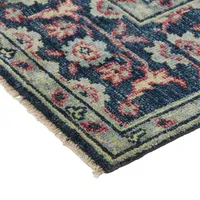 Weave And Wander Bashyr Floral Hand Knotted Indoor Rectangle Area Rug