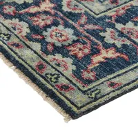 Weave And Wander Bashyr Bordered Hand Knotted Indoor Rectangular Runner