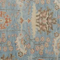 Weave And Wander Bennet Floral Hand Knotted Indoor Rectangle Accent Rug